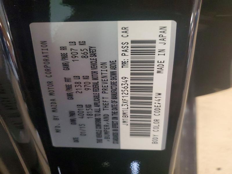 64504546 :رقم المزاد ، JM1BM1L3XF1256349 vin ، 2015 Mazda 3 مزاد بيع