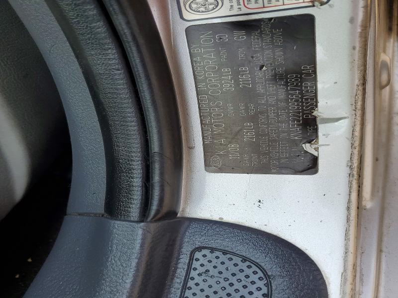 Aukcja sprzedaży 2009 Kia Spectra, vin: KNAFE221995647989, numer aukcji: 63445006