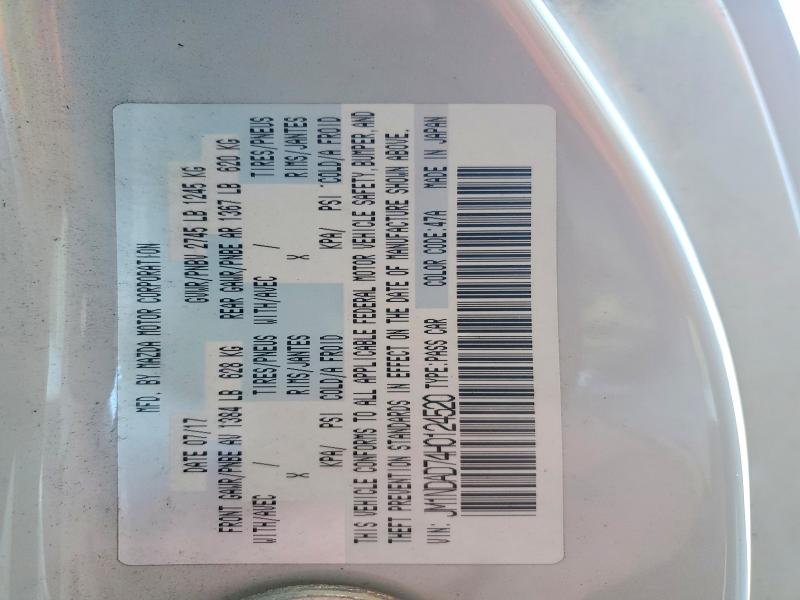 Продажа на аукционе авто 2017 Mazda Mx-5 Miata, vin: JM1NDAD74H0124520, номер лота: 64389416