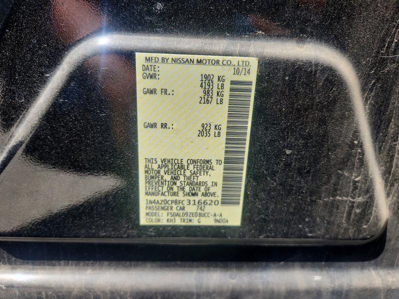 Продаж на аукціоні авто 2015 Nissan Leaf, vin: 1N4AZ0CP8FC316620, номер лоту: 63374746