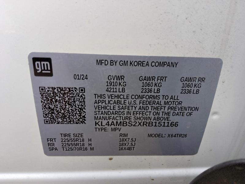 Aukcja sprzedaży 2024 Buick Encore Gx, vin: KL4AMBS2XRB151166, numer aukcji: 65105336