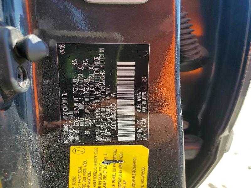 Aukcja sprzedaży 2008 Lexus Rx, vin: JTJGW31U482008700, numer aukcji: 61647366