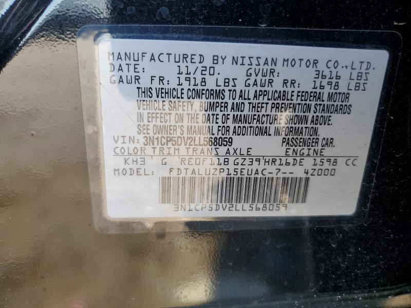 Aukcja sprzedaży 2020 Nissan Kicks, vin: 3N1CP5DV2LL568059, numer aukcji: 65129876