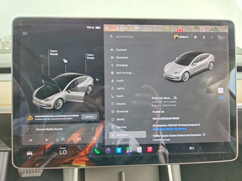 Aukcja sprzedaży 2018 Tesla Model 3, vin: 5YJ3E1EB4JF116951, numer aukcji: 64663656