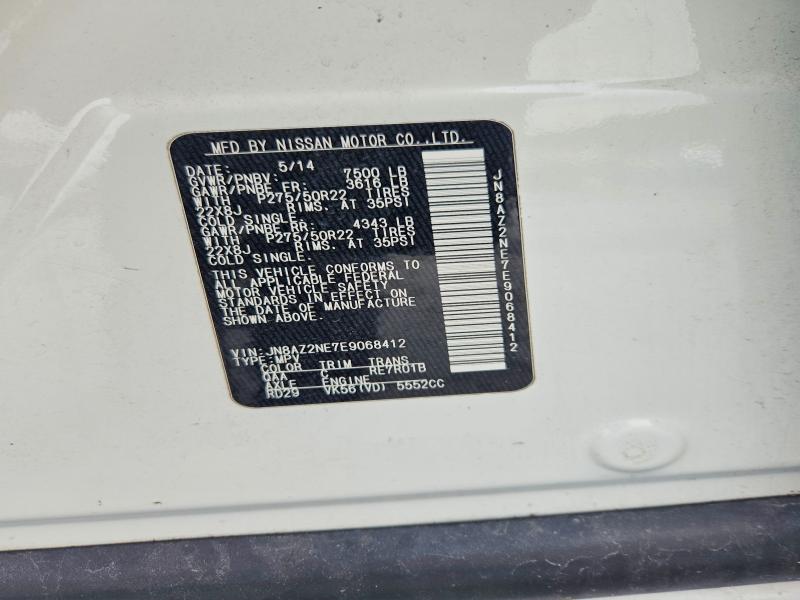 Aukcja sprzedaży 2014 Infiniti Qx80, vin: JN8AZ2NE7E9068412, numer aukcji: 65272496