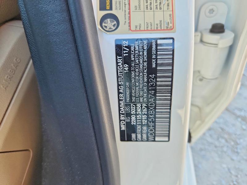 62825646 :رقم المزاد ، WDDHF5KBXDA741324 vin ، 2013 Mercedes-benz E مزاد بيع