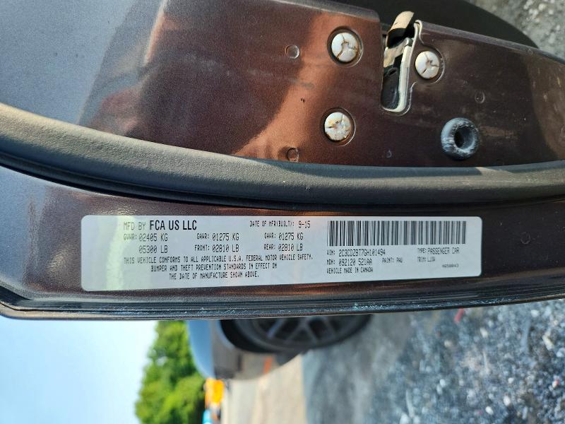 64705406 :رقم المزاد ، 2C3CDZBT7GH101494 vin ، 2016 Dodge Challenger مزاد بيع