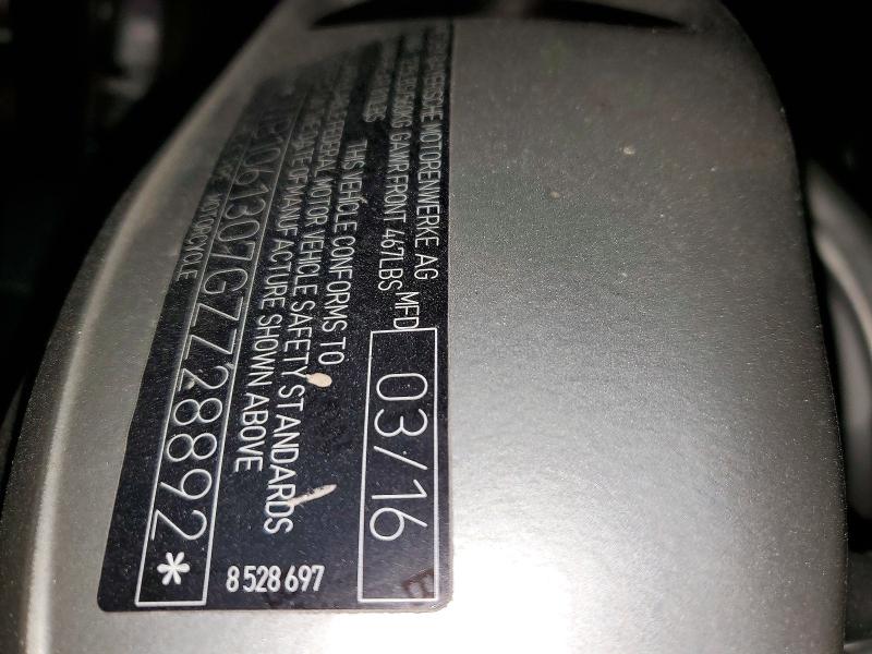 64358536 :رقم المزاد ، WB1061307GZZ28892 vin ، 2016 Bmw K1600 مزاد بيع