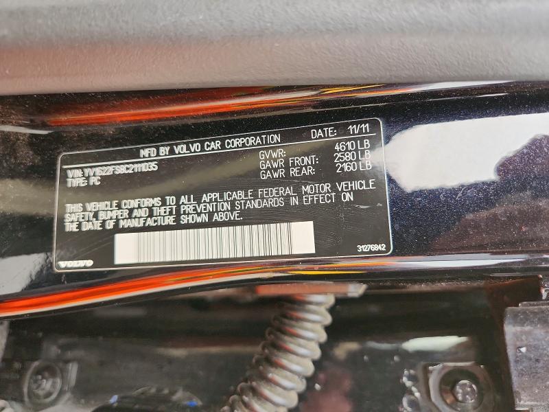 Aukcja sprzedaży 2012 Volvo S60, vin: YV1622FS8C2111035, numer aukcji: 63228546
