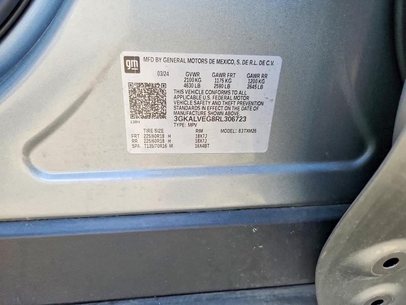 2024 Gmc Terrain მანქანა იყიდება აუქციონზე, vin: 3GKALVEG8RL306723, აუქციონის ნომერი: 63225126