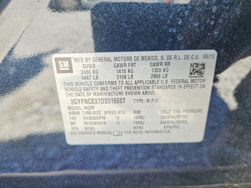 Продажа на аукционе авто 2013 Cadillac Srx, vin: 3GYFNCE37DS516607, номер лота: 66224726