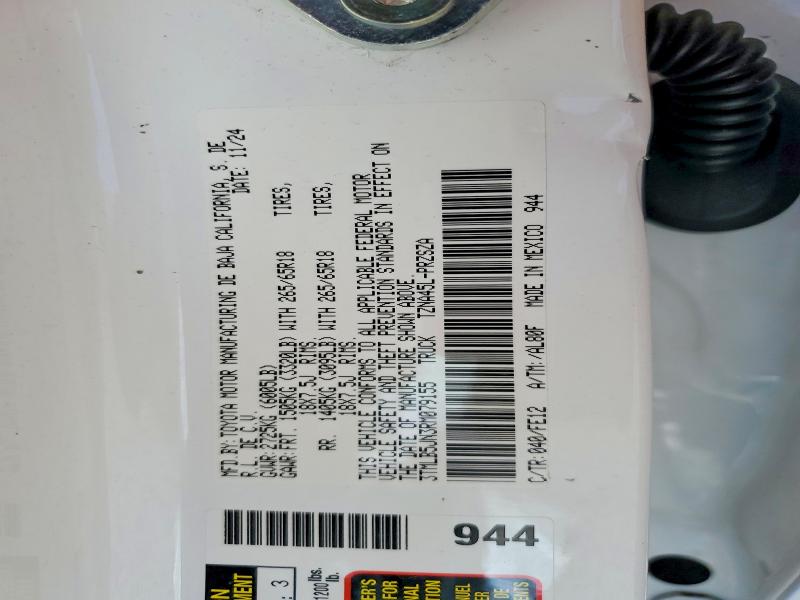 Продажа на аукционе авто 2024 Toyota Tacoma, vin: 3TMLB5JN3RM079155, номер лота: 64670806