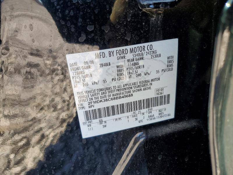 Продаж на аукціоні авто 2008 Ford Edge, vin: 2FMDK38C68BB45688, номер лоту: 63571916