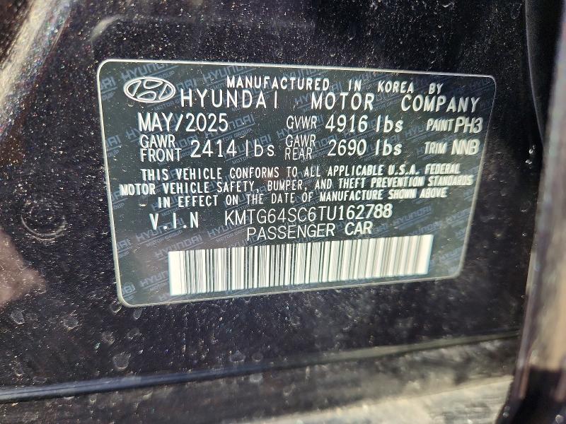 66334996 :رقم المزاد ، KMTG64SC6TU162788 vin ، 2026 Genesis G70 مزاد بيع