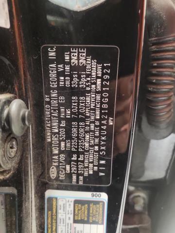 64215216 :رقم المزاد ، 5XYKU4A21BG012921 vin ، 2011 Kia Sorento مزاد بيع