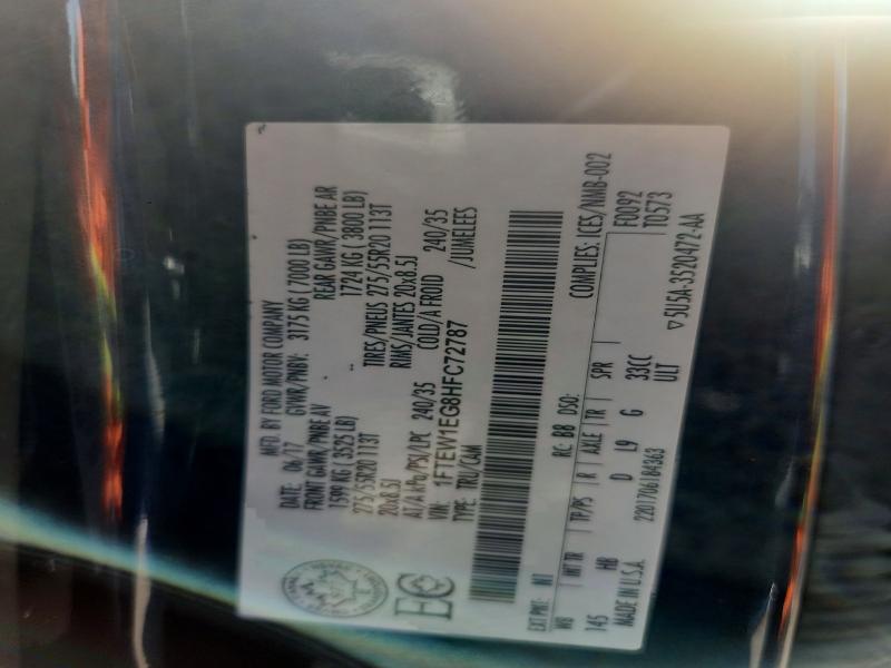 Продаж на аукціоні авто 2017 Ford F150, vin: 1FTEW1EG8HFC72787, номер лоту: 61837656