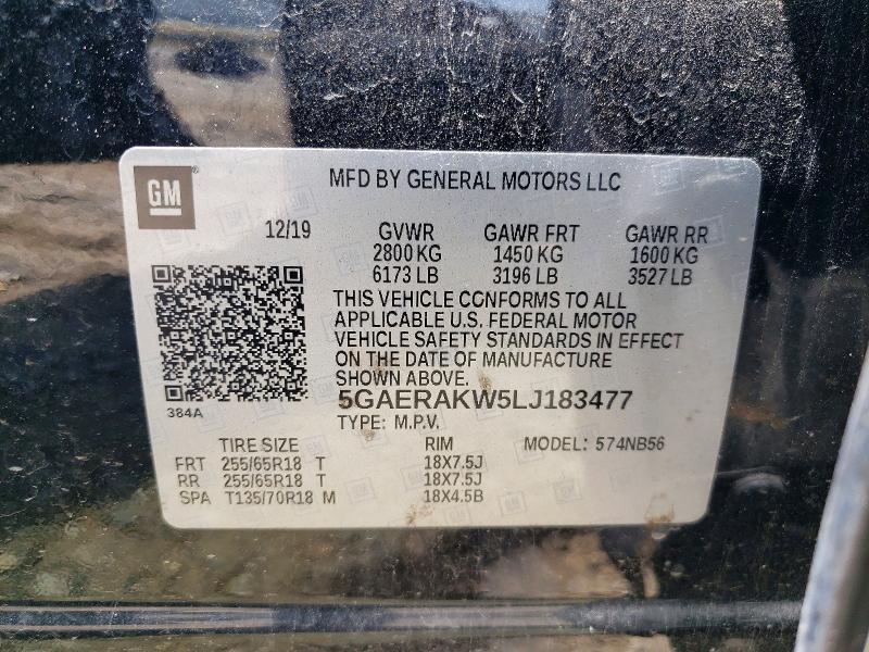 Aukcja sprzedaży 2020 Buick Enclave, vin: 5GAERAKW5LJ183477, numer aukcji: 66656466
