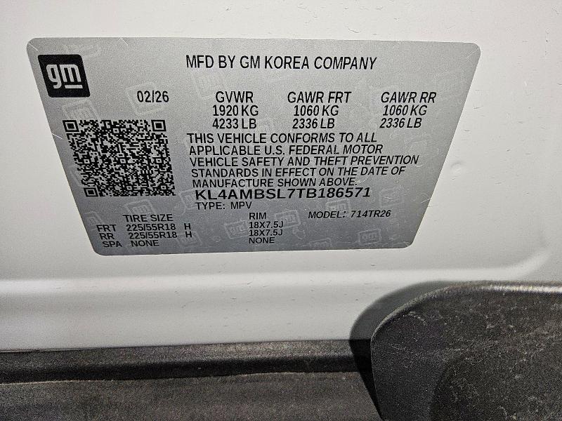 Aukcja sprzedaży 2026 Buick Encore Gx, vin: KL4AMBSL7TB186571, numer aukcji: 63433076