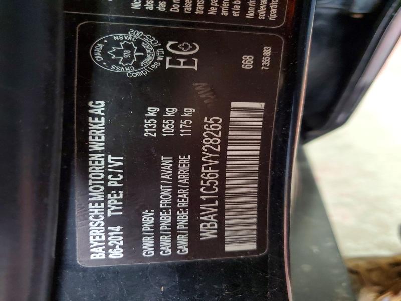 Aukcja sprzedaży 2015 Bmw X1, vin: WBAVL1C56FVY28265, numer aukcji: 64812196