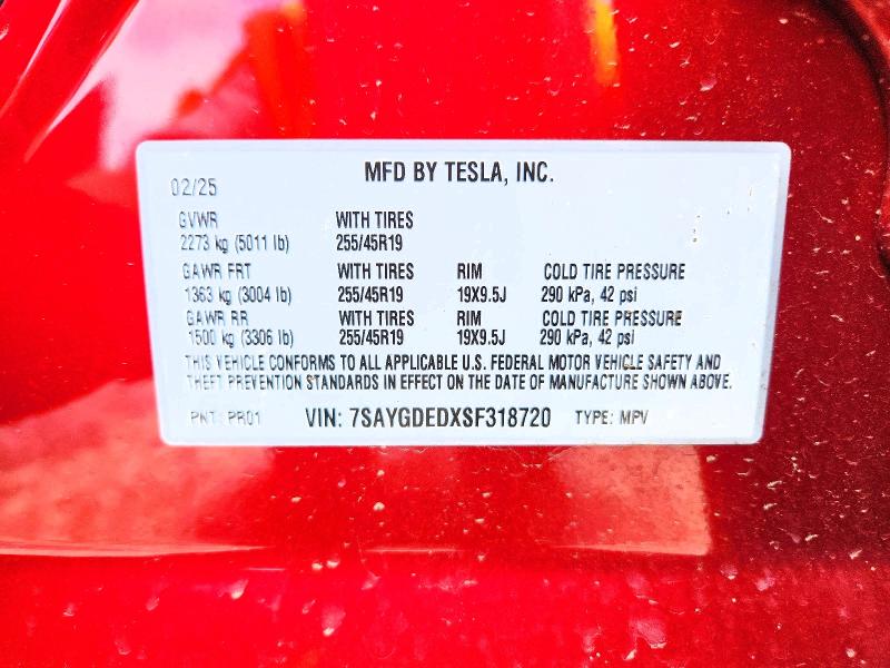Aukcja sprzedaży 2025 Tesla Model Y, vin: 7SAYGDEDXSF318720, numer aukcji: 63927666