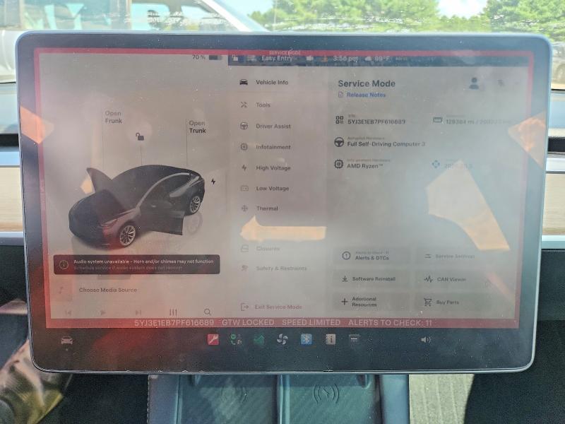 Продаж на аукціоні авто 2023 Tesla Model 3, vin: 5YJ3E1EB7PF616689, номер лоту: 62625736