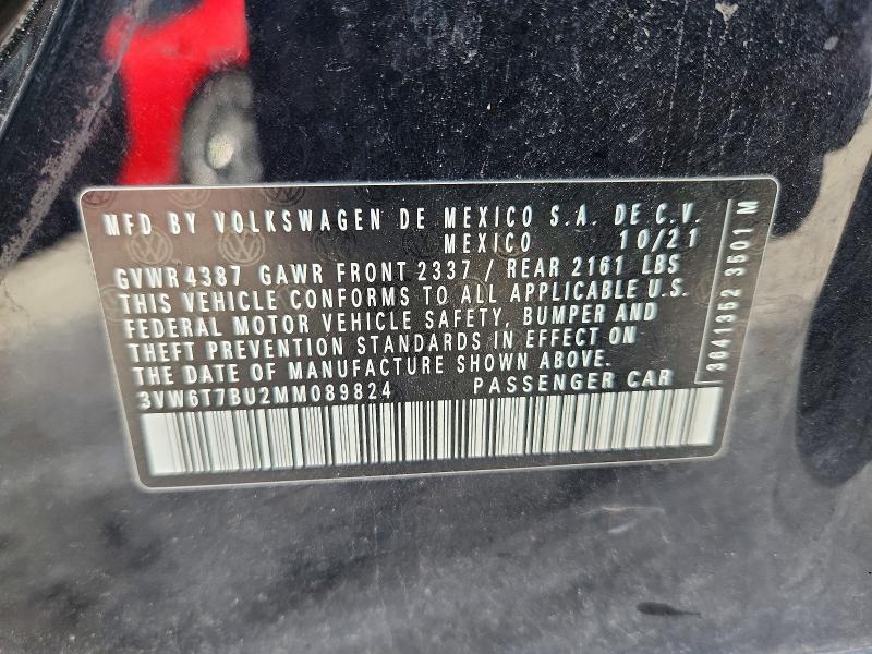 Aukcja sprzedaży 2021 Volkswagen Jetta, vin: 3VW6T7BU2MM089824, numer aukcji: 65709586