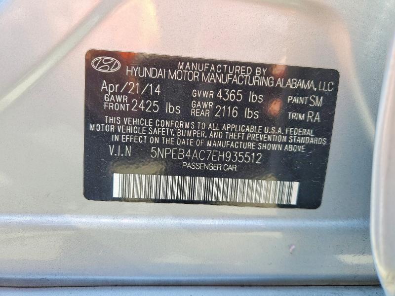 Продаж на аукціоні авто 2014 Hyundai Sonata, vin: 5NPEB4AC7EH935512, номер лоту: 64978596