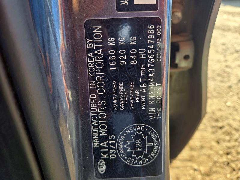 Продаж на аукціоні авто 2016 Kia Rio, vin: KNADM4A37G6547986, номер лоту: 66175106