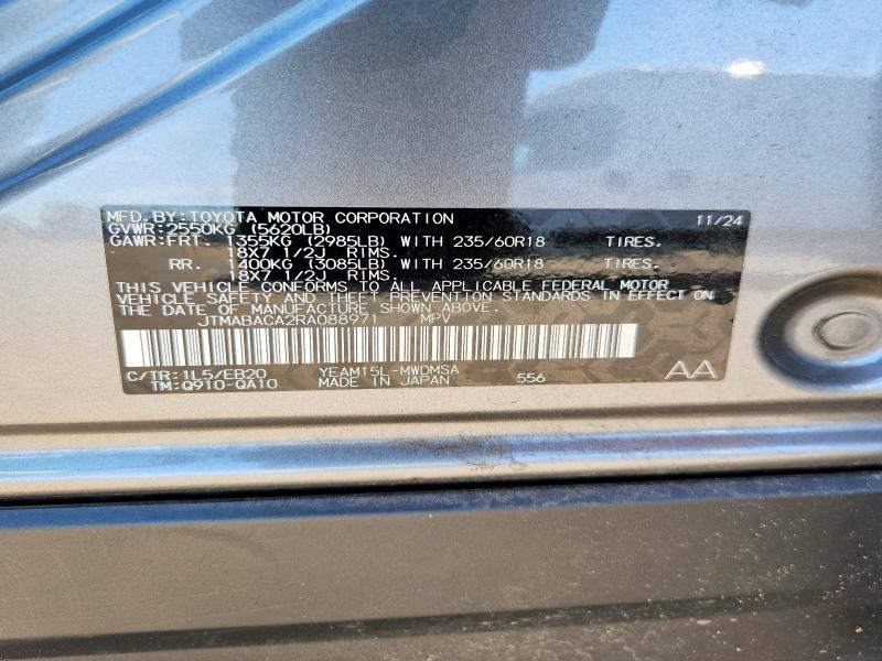 Продажа на аукционе авто 2024 Toyota Bz4x, vin: JTMABACA2RA088971, номер лота: 62972926