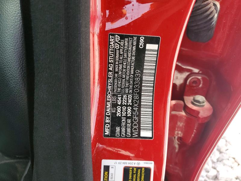 Продажа на аукционе авто 2008 Mercedes-benz C, vin: WDDGF54X28F033839, номер лота: 65856706