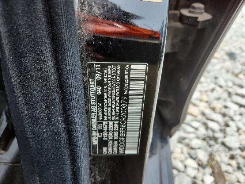 Aukcja sprzedaży 2012 Mercedes-benz C, vin: WDDGF8BB6CR200879, numer aukcji: 64289536