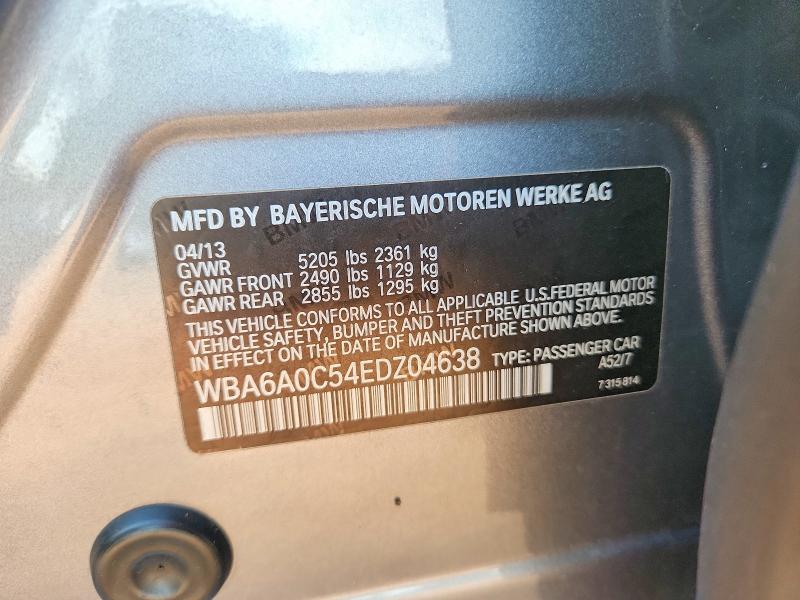 Продаж на аукціоні авто 2014 Bmw 640, vin: WBA6A0C54EDZ04638, номер лоту: 63641266