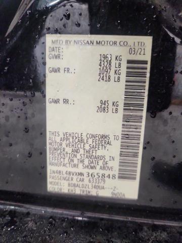 Продажа на аукционе авто 2021 Nissan Altima, vin: 1N4BL4BVXMN365848, номер лота: 64305216