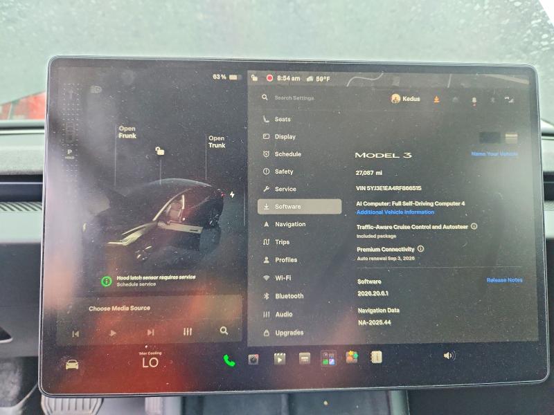 Aukcja sprzedaży 2024 Tesla Model 3, vin: 5YJ3E1EA4RF866515, numer aukcji: 64134416