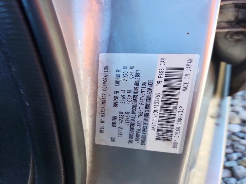 65198096 :رقم المزاد ، JM1GJ1V50E1103765 vin ، 2014 Mazda 6 مزاد بيع