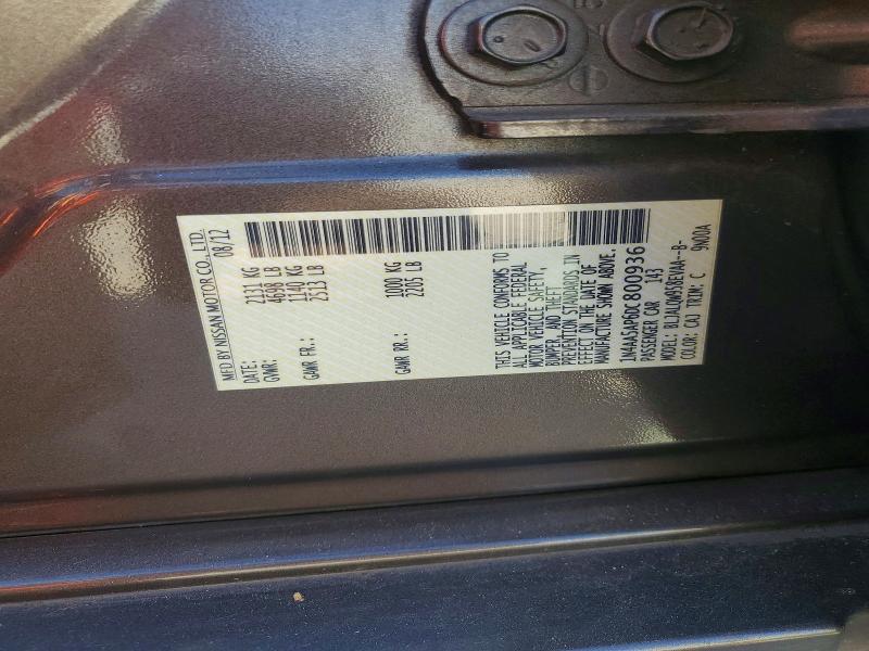 Продаж на аукціоні авто 2013 Nissan Maxima, vin: 1N4AA5AP6DC800936, номер лоту: 63741446