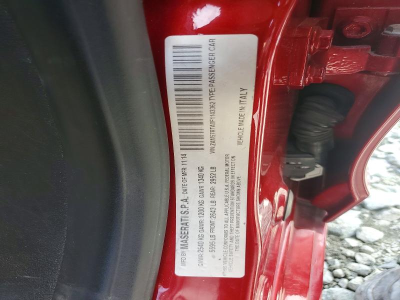 2015 Maserati Ghibli მანქანა იყიდება აუქციონზე, vin: ZAM57RTA0F1143362, აუქციონის ნომერი: 64182936