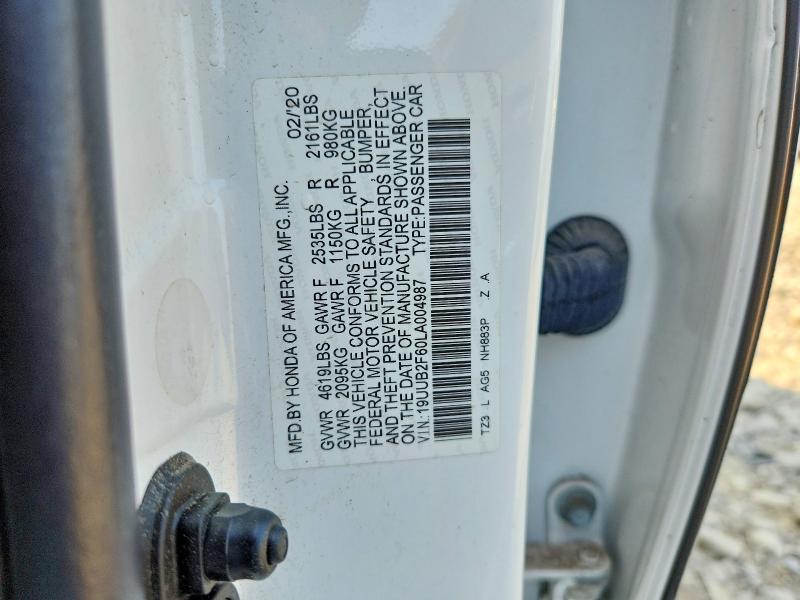 2020 Acura Tlx მანქანა იყიდება აუქციონზე, vin: 19UUB2F60LA004987, აუქციონის ნომერი: 65171636