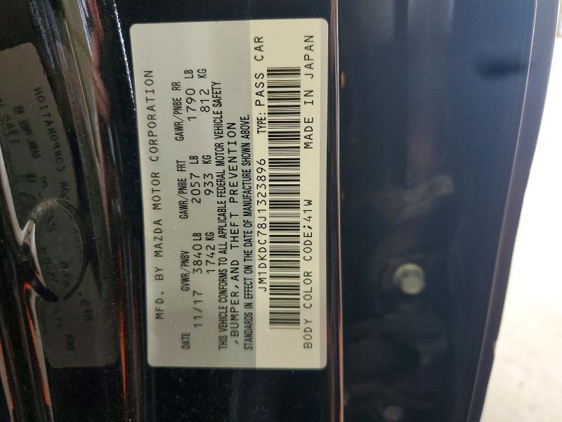 63584726 :رقم المزاد ، JM1DKDC78J1323896 vin ، 2018 Mazda Cx-3 مزاد بيع