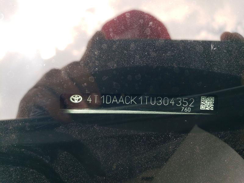 Aukcja sprzedaży 2026 Toyota Camry, vin: 4T1DAACK1TU304352, numer aukcji: 64380526