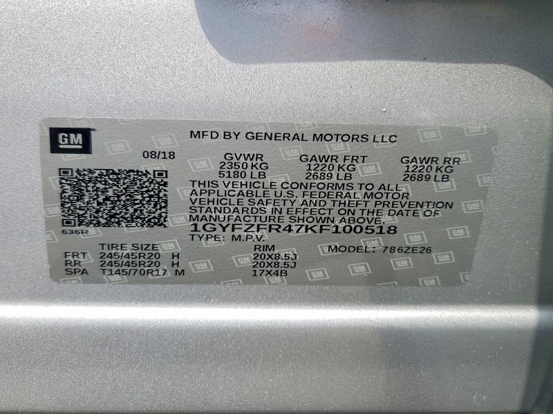 Aukcja sprzedaży 2019 Cadillac Xt4, vin: 1GYFZFR47KF100518, numer aukcji: 65387466