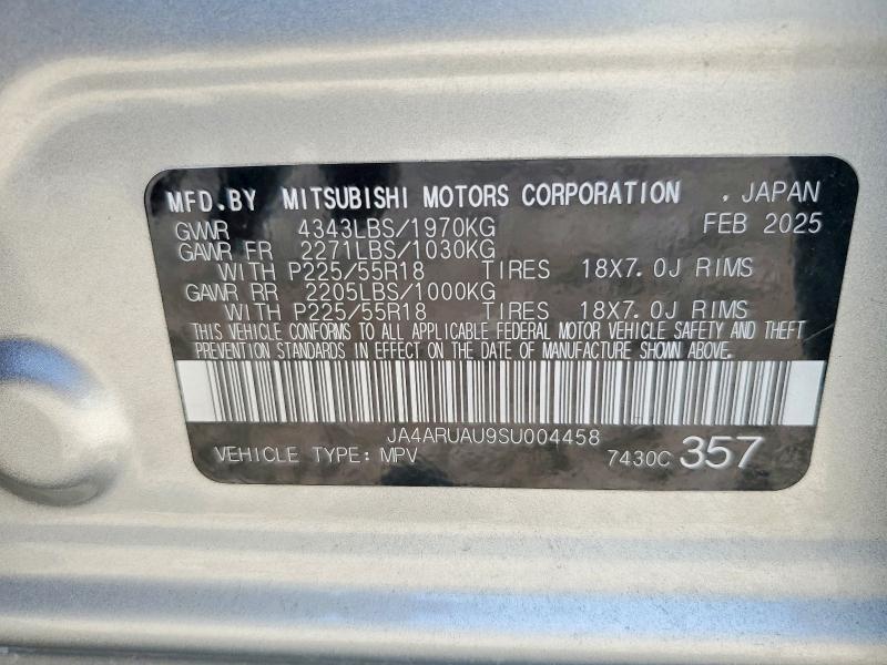Продажа на аукционе авто 2025 Mitsubishi Outlander Sport, vin: JA4ARUAU9SU004458, номер лота: 64934406