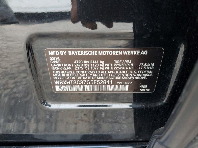 Продажа на аукционе авто 2016 Bmw X1, vin: WBXHT3C37G5E52841, номер лота: 65333246