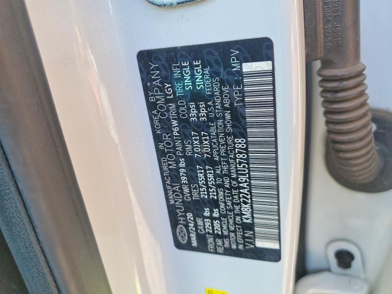 2020 Hyundai Kona მანქანა იყიდება აუქციონზე, vin: KM8K22AA9LU578788, აუქციონის ნომერი: 64572916