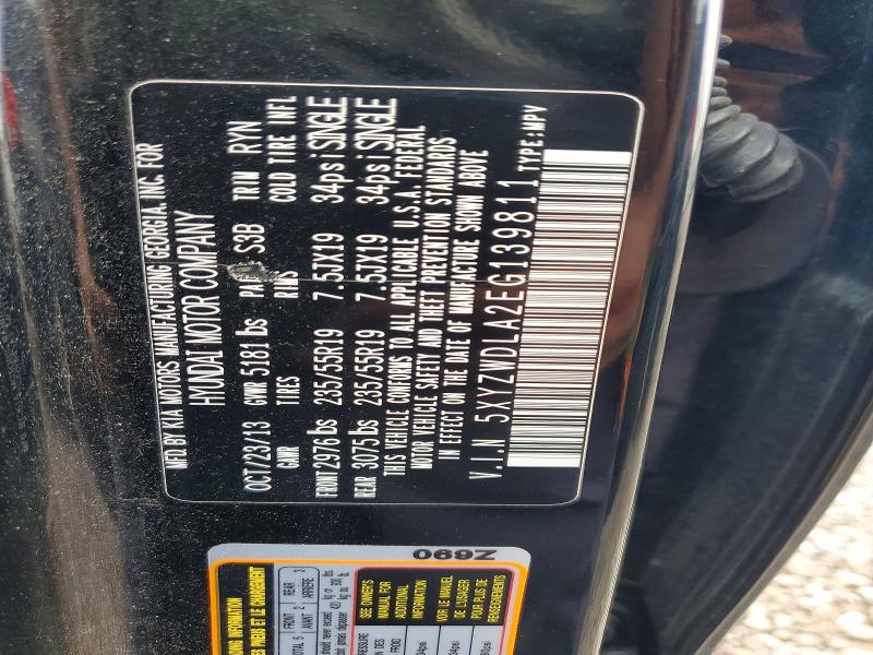 65132786 :رقم المزاد ، 5XYZWDLA2EG139811 vin ، 2014 Hyundai Santa Fe Sport مزاد بيع