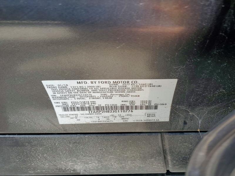 Aukcja sprzedaży 2018 Ford Taurus, vin: 1FAHP2H82JG110776, numer aukcji: 65332456