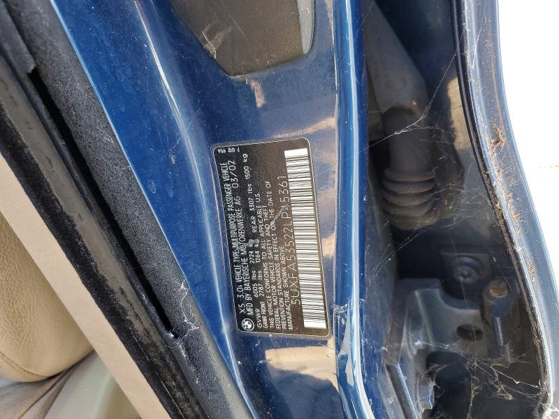 Продажа на аукционе авто 2002 Bmw X5, vin: 5UXFA53522LP45361, номер лота: 65598636