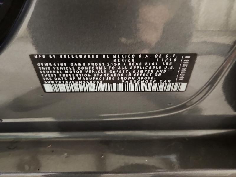64615356 :رقم المزاد ، 3VW267AJ5GM288044 vin ، 2016 Volkswagen Jetta مزاد بيع
