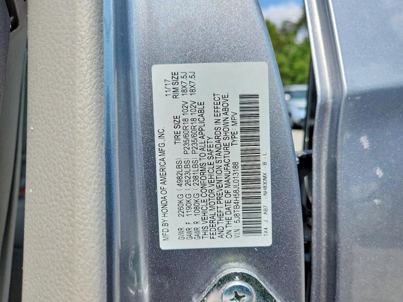 Продажа на аукционе авто 2018 Acura Rdx, vin: 5J8TB4H58JL013188, номер лота: 63740496