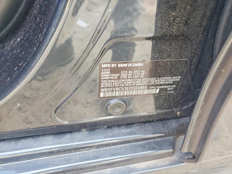 64208806 :رقم المزاد ، WBSFV9C53ED593465 vin ، 2014 Bmw M5 مزاد بيع